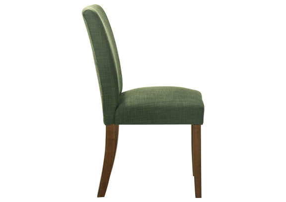 106378 Paxton Upholstered Dining Side Chair Green (Set of 2)
