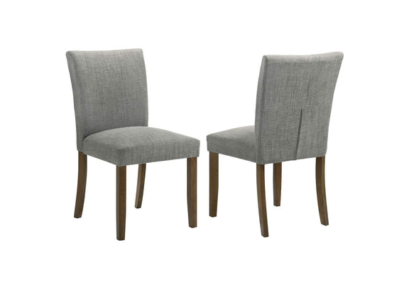 106379 Paxton Upholstered Dining Side Chair Grey (Set of 2)