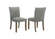 106379 Paxton Upholstered Dining Side Chair Grey (Set of 2)