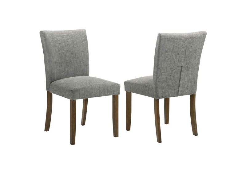 106379 Paxton Upholstered Dining Side Chair Grey (Set of 2)
