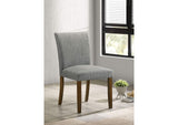 106379 Paxton Upholstered Dining Side Chair Grey (Set of 2)