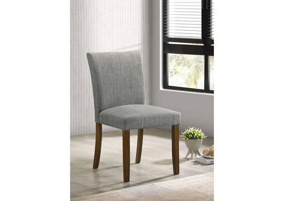 106379 Paxton Upholstered Dining Side Chair Grey (Set of 2)