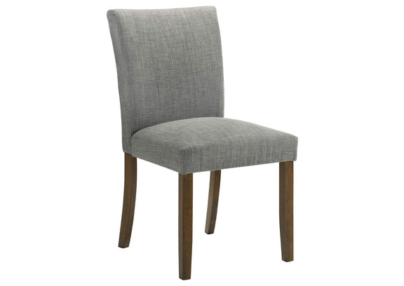 106379 Paxton Upholstered Dining Side Chair Grey (Set of 2)