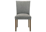 106379 Paxton Upholstered Dining Side Chair Grey (Set of 2)