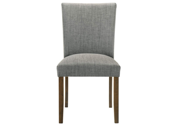106379 Paxton Upholstered Dining Side Chair Grey (Set of 2)