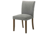 106379 Paxton Upholstered Dining Side Chair Grey (Set of 2)