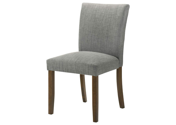 106379 Paxton Upholstered Dining Side Chair Grey (Set of 2)
