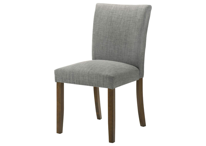 106379 Paxton Upholstered Dining Side Chair Grey (Set of 2)