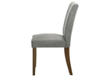 106379 Paxton Upholstered Dining Side Chair Grey (Set of 2)