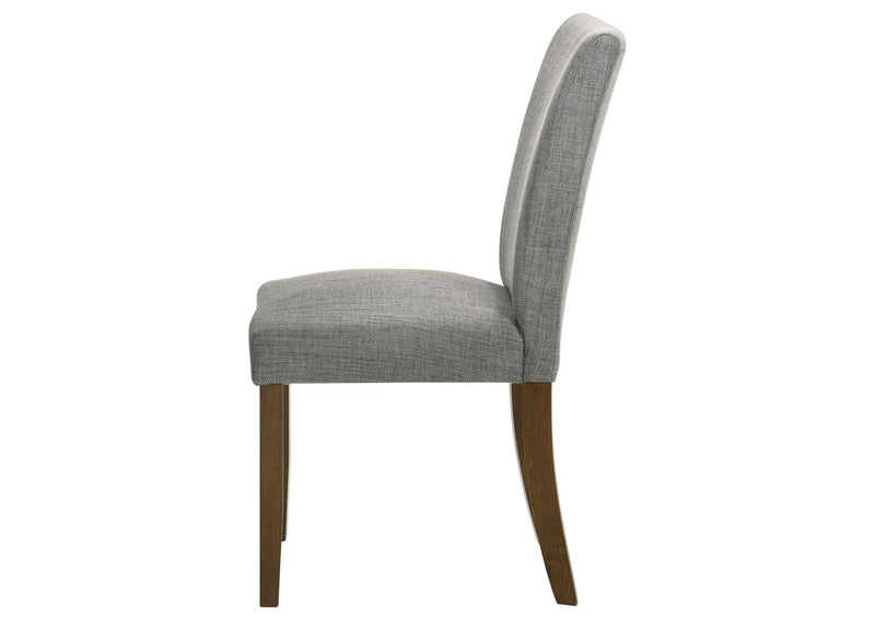 106379 Paxton Upholstered Dining Side Chair Grey (Set of 2)