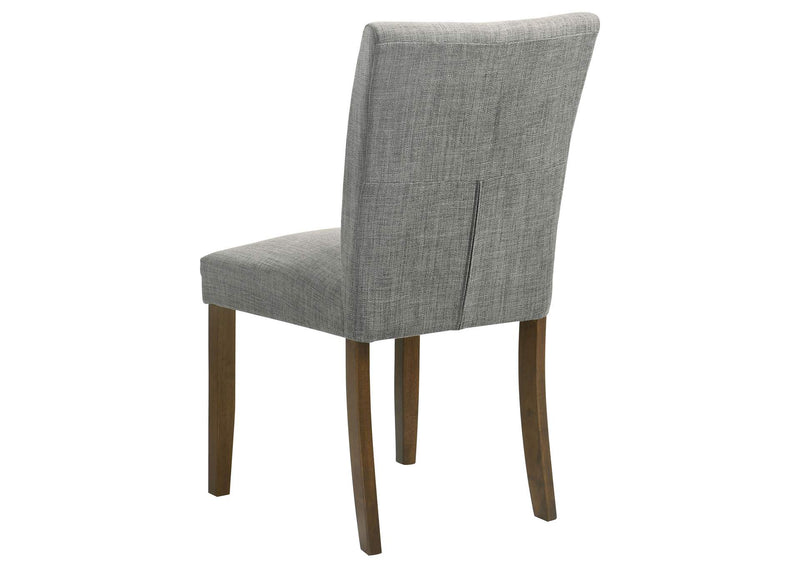 106379 Paxton Upholstered Dining Side Chair Grey (Set of 2)