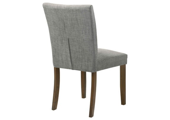 106379 Paxton Upholstered Dining Side Chair Grey (Set of 2)