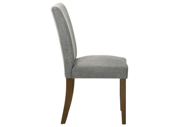106379 Paxton Upholstered Dining Side Chair Grey (Set of 2)