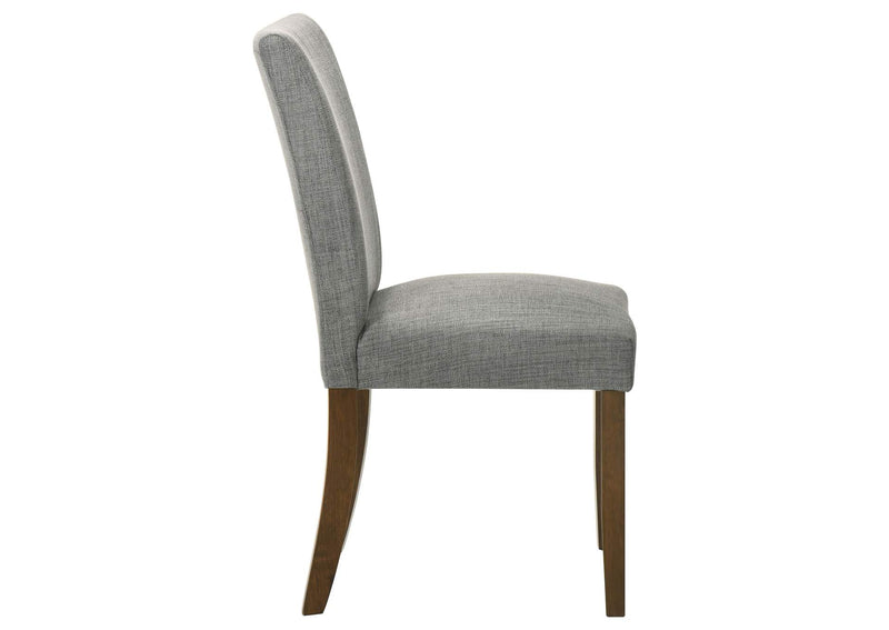 106379 Paxton Upholstered Dining Side Chair Grey (Set of 2)