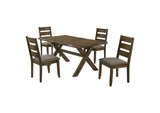 106381-S5 Alston 5-piece Rectangular Dining Table Set Knotty Nutmeg