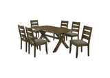106381-S7 Alston 7-piece Rectangular Dining Table Set Knotty Nutmeg