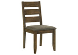 106382 Alston Wood Dining Side Chair Knotty Nutmeg (Set of 2)