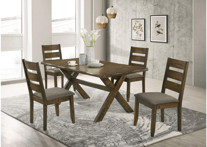106382 Alston Wood Dining Side Chair Knotty Nutmeg (Set of 2)