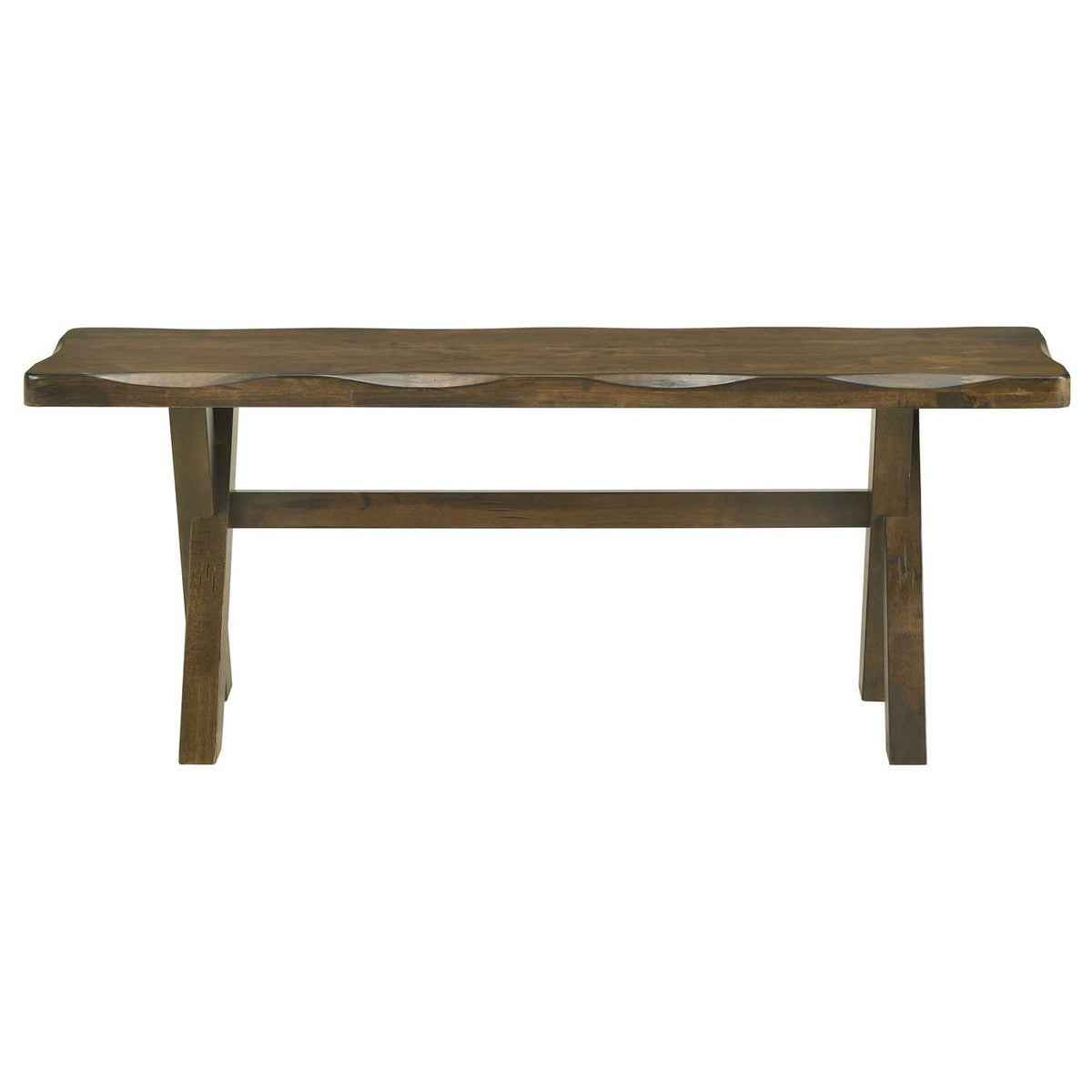 106383 Alston 47-inch Solid Wood Dining Bench Knotty Nutmeg