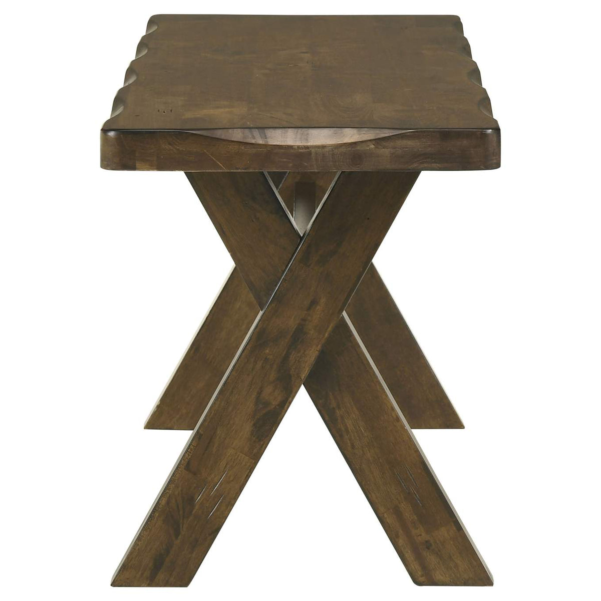 106383 Alston 47-inch Solid Wood Dining Bench Knotty Nutmeg