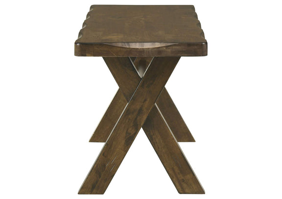 106383 Alston 47-inch Solid Wood Dining Bench Knotty Nutmeg