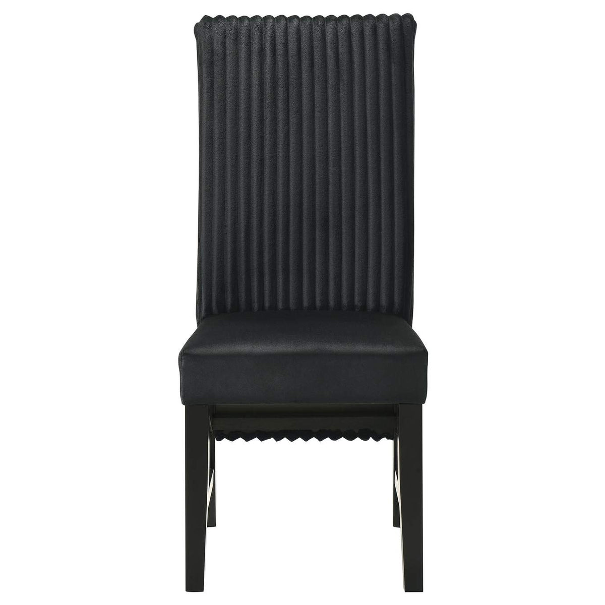 106387 Barrand Upholstered Dining Side Chair Black (Set of 2)