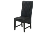 106387 Barrand Upholstered Dining Side Chair Black (Set of 2)