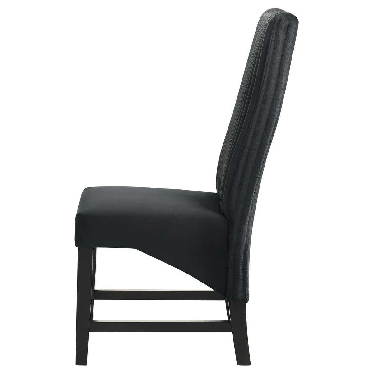 106387 Barrand Upholstered Dining Side Chair Black (Set of 2)