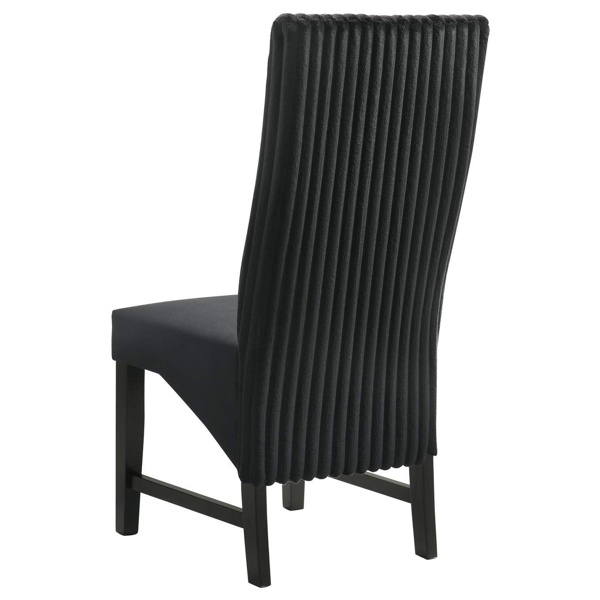 106387 Barrand Upholstered Dining Side Chair Black (Set of 2)