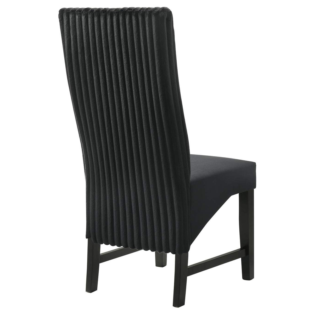 106387 Barrand Upholstered Dining Side Chair Black (Set of 2)