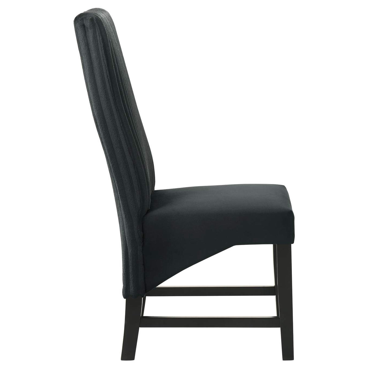 106387 Barrand Upholstered Dining Side Chair Black (Set of 2)