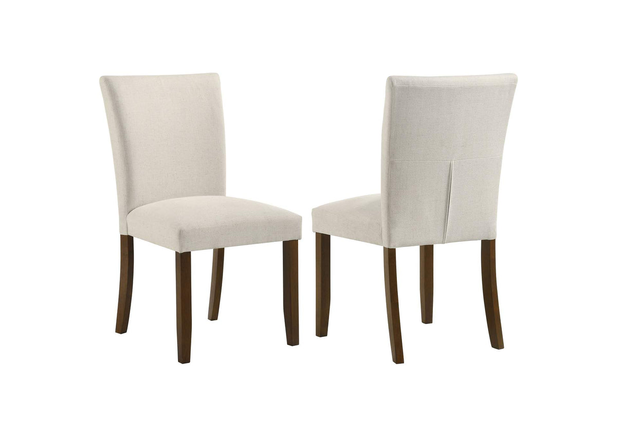 106412 Paxton Upholstered Dining Side Chair Beige (Set of 2)