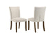 106412 Paxton Upholstered Dining Side Chair Beige (Set of 2)