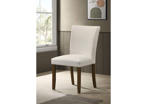 106412 Paxton Upholstered Dining Side Chair Beige (Set of 2)