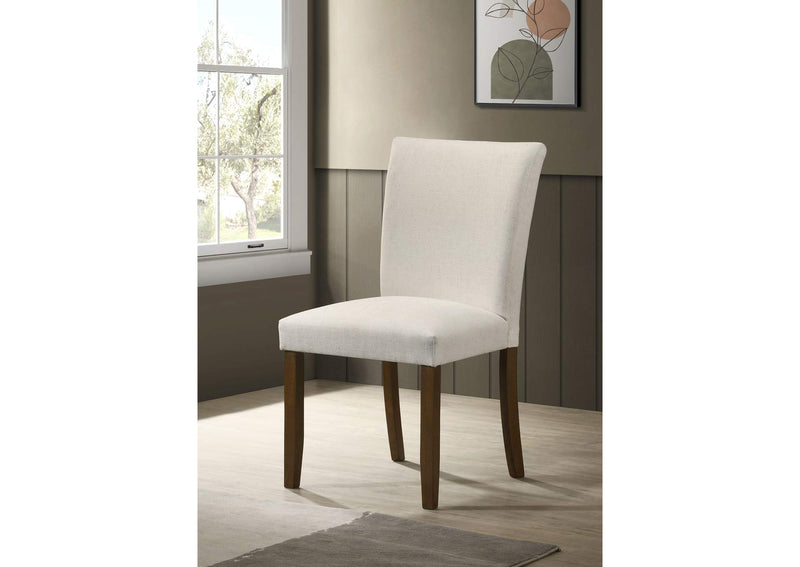 106412 Paxton Upholstered Dining Side Chair Beige (Set of 2)