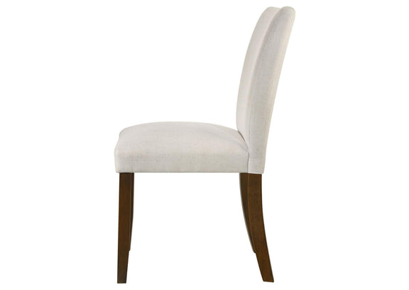 106412 Paxton Upholstered Dining Side Chair Beige (Set of 2)
