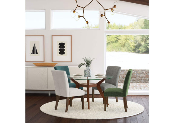 106412 Paxton Upholstered Dining Side Chair Beige (Set of 2)
