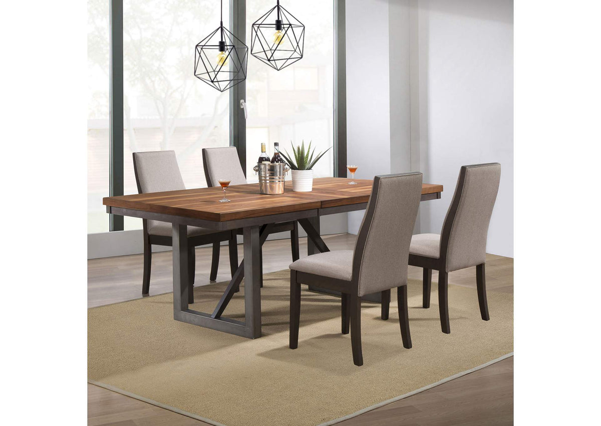 Spring Creek 5-piece Rectangular Dining Table Set Taupe