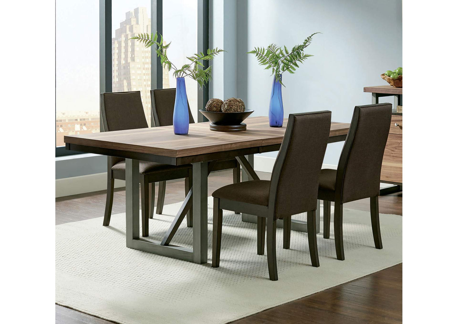 Spring Creek 5-piece Rectangular Dining Table Set Chocolate