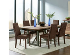 Spring Creek 7-piece Rectangular Dining Table Set Chocolate
