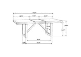 106581 Spring Creek 77-inch Extension Dining Table Natural Walnut