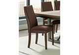 106582 Spring Creek Upholstered Dining Chair Chocolate (Set of 2)