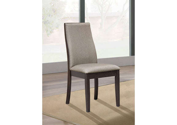 106583 Spring Creek Upholstered Dining Chair Taupe (Set of 2)