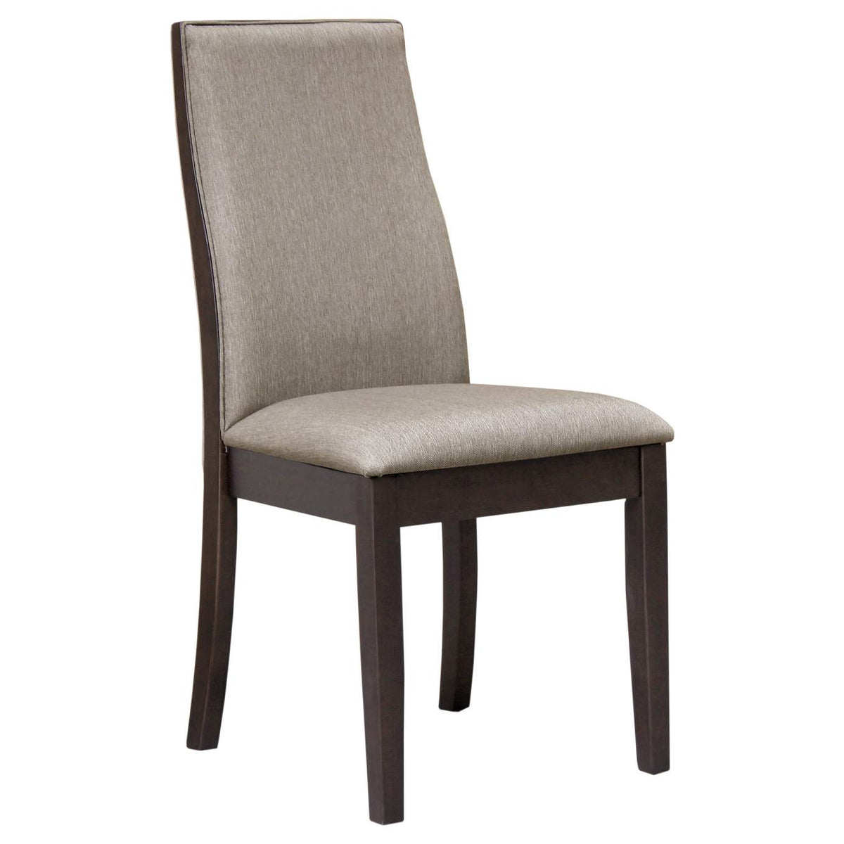 106583 Spring Creek Upholstered Dining Chair Taupe (Set of 2)