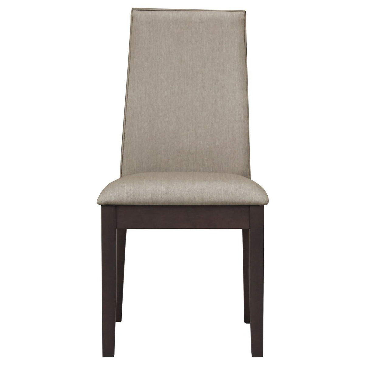 106583 Spring Creek Upholstered Dining Chair Taupe (Set of 2)