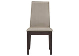 106583 Spring Creek Upholstered Dining Chair Taupe (Set of 2)