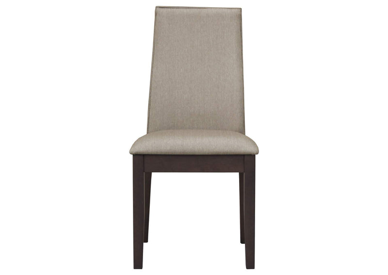 106583 Spring Creek Upholstered Dining Chair Taupe (Set of 2)