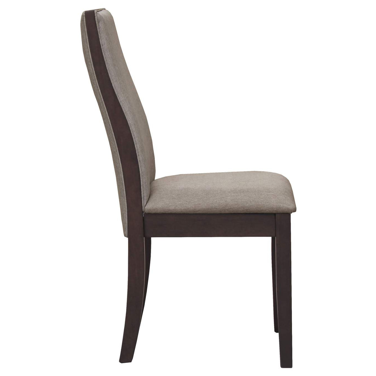 106583 Spring Creek Upholstered Dining Chair Taupe (Set of 2)