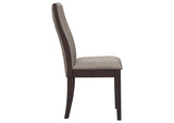 106583 Spring Creek Upholstered Dining Chair Taupe (Set of 2)