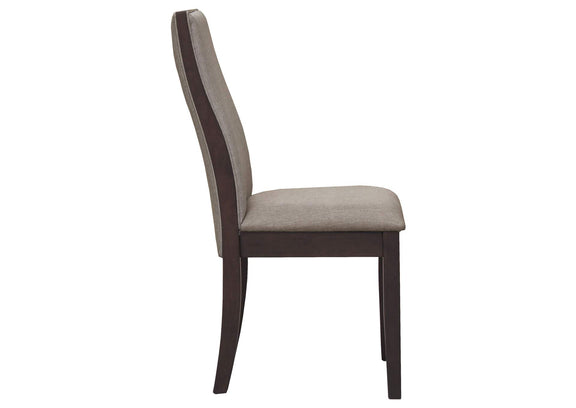 106583 Spring Creek Upholstered Dining Chair Taupe (Set of 2)